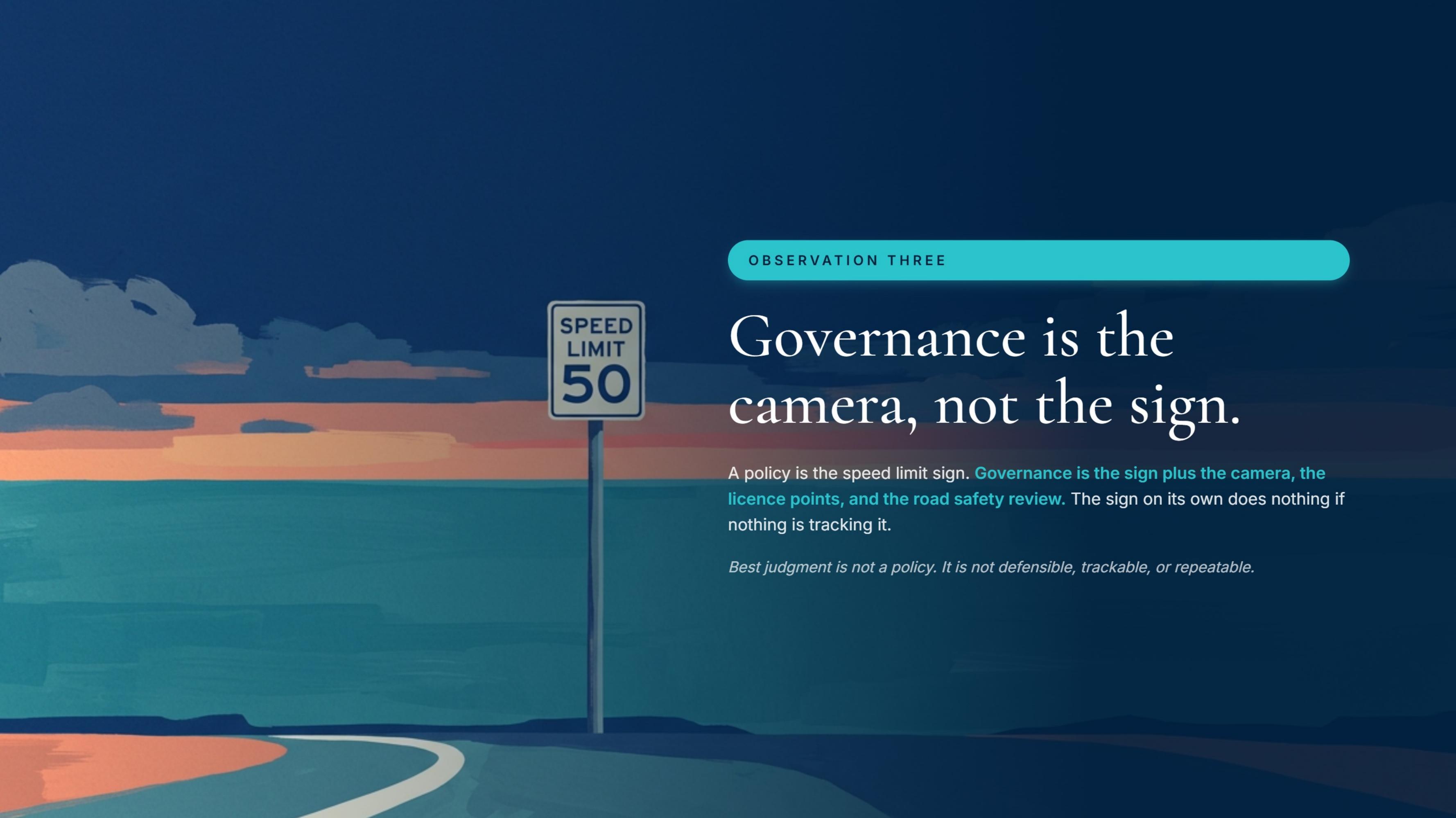 People have a limited understanding of what AI governance is.