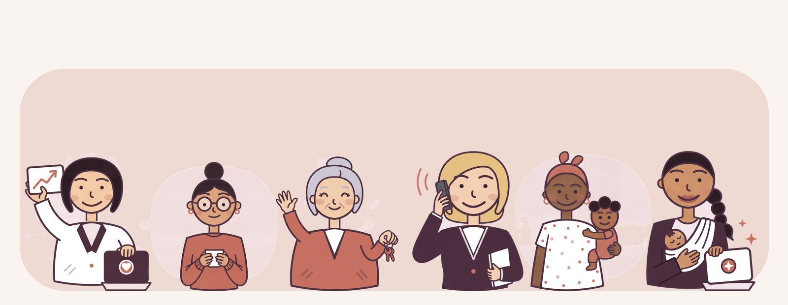 The Success Squad, SoloMom's original illustrated character cast